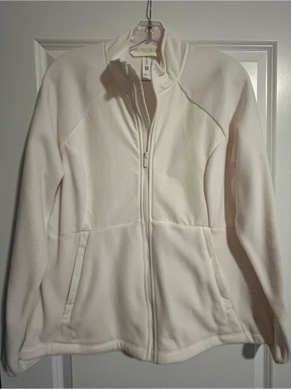 Women's Ivory Full-Zip Teddy Jacket